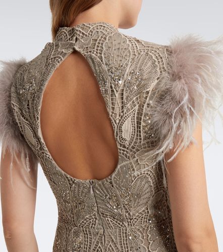 Robe longue en guipure - Georges Hobeika - Modalova
