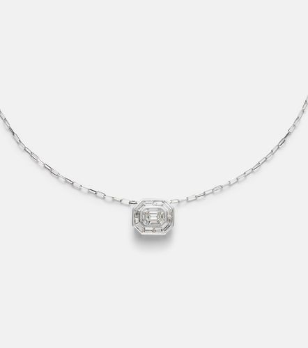 Collier Bezel Illusion en or blanc 18 ct et diamants - Shay Jewelry - Modalova