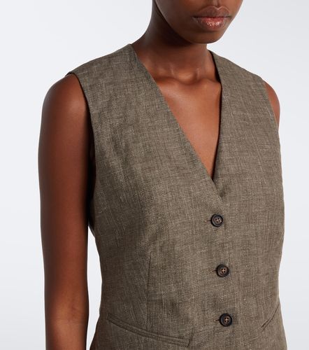 Gilet en lin à foulard - Brunello Cucinelli - Modalova