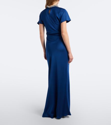 Robe longue Eliza en satin à ornements - Simkhai - Modalova