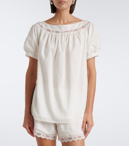 Top Marilyn en coton à dentelle - Posse - Modalova