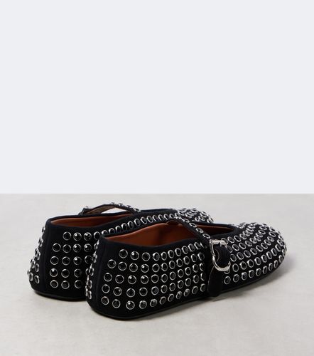 Alaïa Ballerines en daim à cristaux - Alaia - Modalova