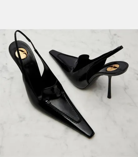 Escarpins slingback Voltaire en cuir verni - Saint Laurent - Modalova