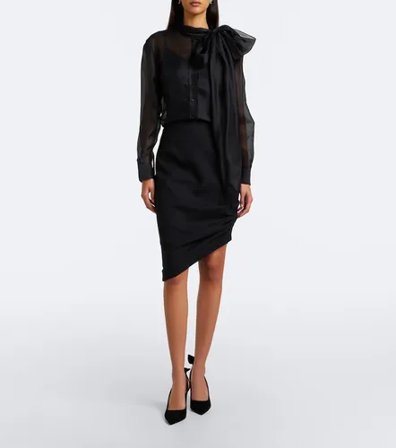 Blouse en soie à col lavallière - Carolina Herrera - Modalova