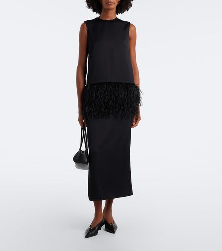 Robe midi Sonia à plumes - Loulou de Saison - Modalova