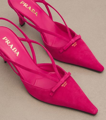 Prada Escarpins slingback en daim - Prada - Modalova