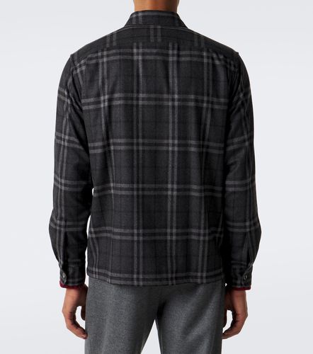 Veste Check en laine et cachemire - Burberry - Modalova