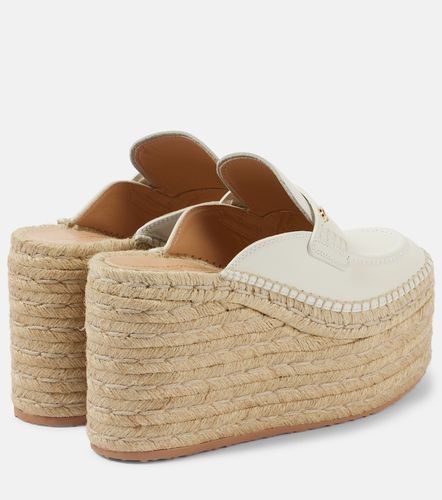 Espadrilles compensées en cuir - Gianvito Rossi - Modalova