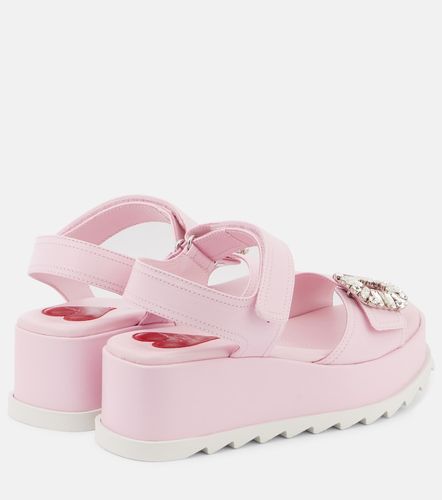 Sandales compensées en cuir - Roger Vivier - Modalova