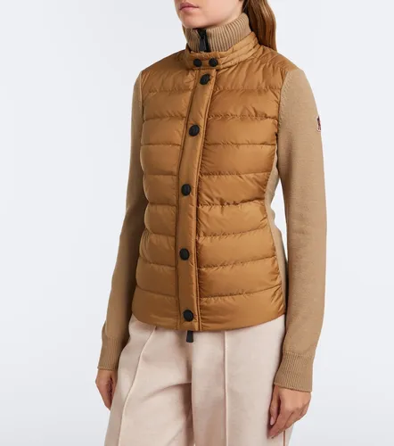 Cardigan matelassé en laine mélangée - Moncler Grenoble - Modalova