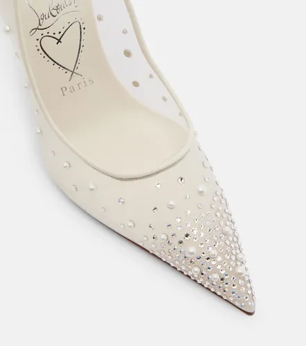 Escarpins Miss Z Degrastrass Perla 100 en résille - Christian Louboutin - Modalova