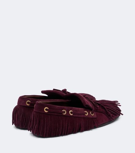 Chaussures bateau en daim à franges - Etro - Modalova