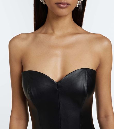 Alex Perry Robe bustier en cuir - Alex Perry - Modalova