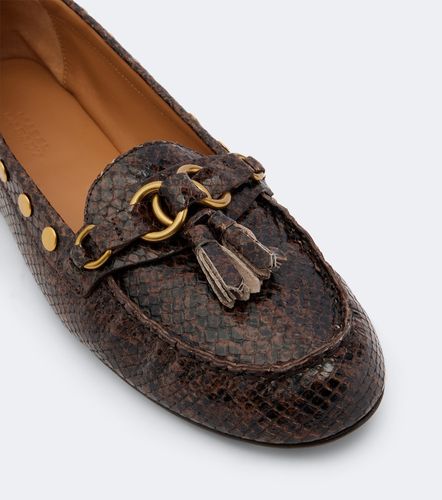Mocassins Faxel en cuir façon serpent - Isabel Marant - Modalova