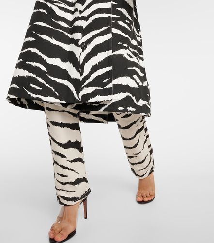 Alaïa Trench en denim à imprimé zébré - Alaia - Modalova