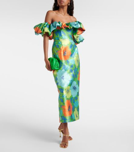 Alémais Robe midi à imprimé floral et volants - Alemais - Modalova