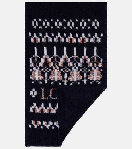 Écharpe en jacquard de laine mélangée à logo et sequins - Loewe - Modalova
