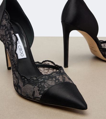 Escarpins Brigitte en satin et dentelle - Jimmy Choo - Modalova