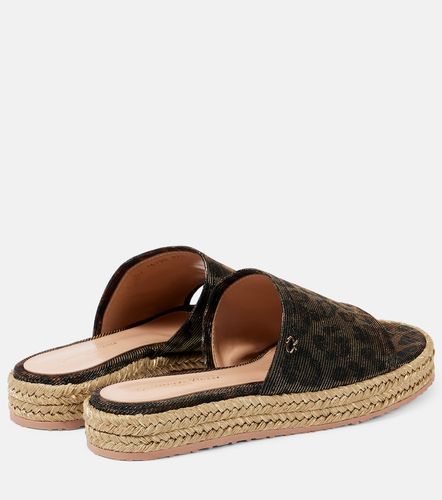 Mules espadrilles à motif léopard - Gianvito Rossi - Modalova