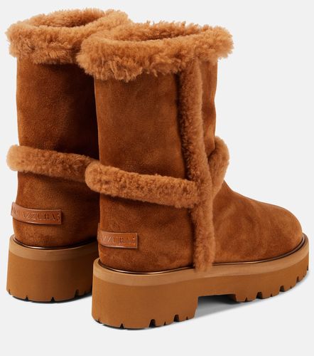 Bottines Teddi 20 en daim et shearling - Aquazzura - Modalova