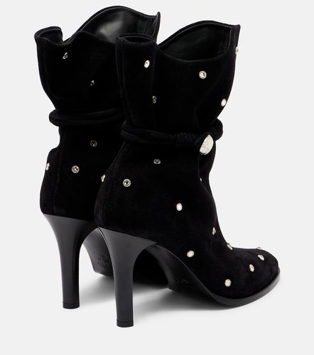 Bottines Lolya 90 en daim à ornements - Isabel Marant - Modalova