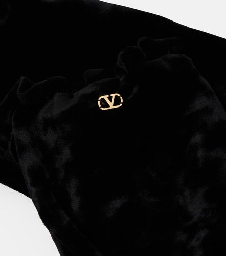 Gants VLogo en velours - Valentino Garavani - Modalova