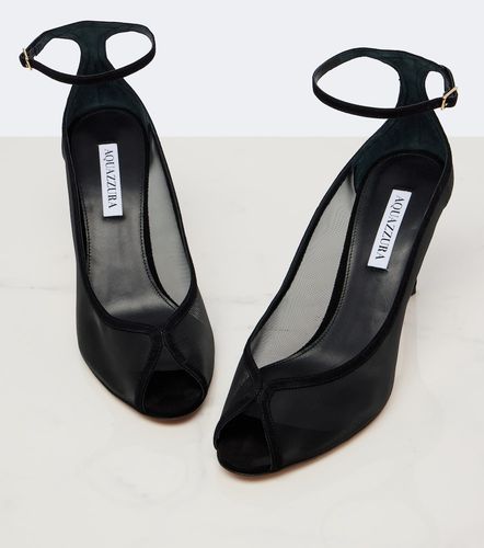 Sandales Love Affair en mesh et daim - Aquazzura - Modalova
