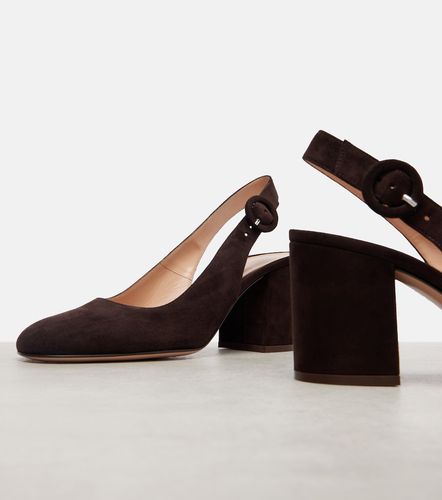 Escarpins slingback en daim - Gianvito Rossi - Modalova