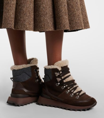 Bottines Monili en daim et shearling - Brunello Cucinelli - Modalova