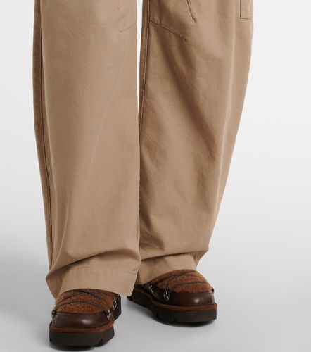 Pantalon tonneau en coton - Brunello Cucinelli - Modalova