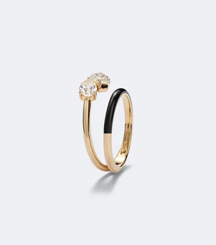 Bague Emily en or 18 ct, émail et diamants - Kamyen - Modalova