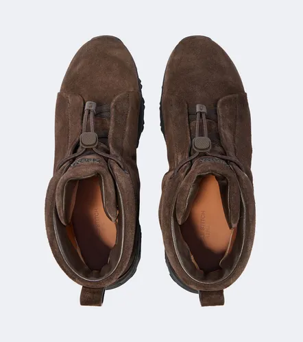 Zegna Baskets Triple Stitch en daim - Zegna - Modalova