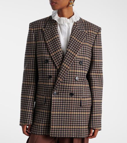 Blazer en laine à carreaux - Saint Laurent - Modalova