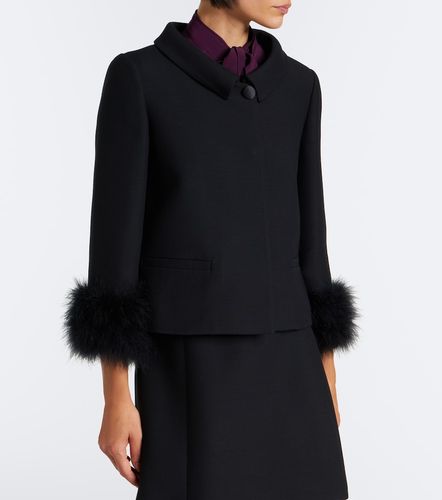 Veste en Crêpe Couture à plumes - Valentino Garavani - Modalova