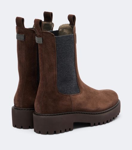 Bottines Chelsea Monili en daim - Brunello Cucinelli - Modalova