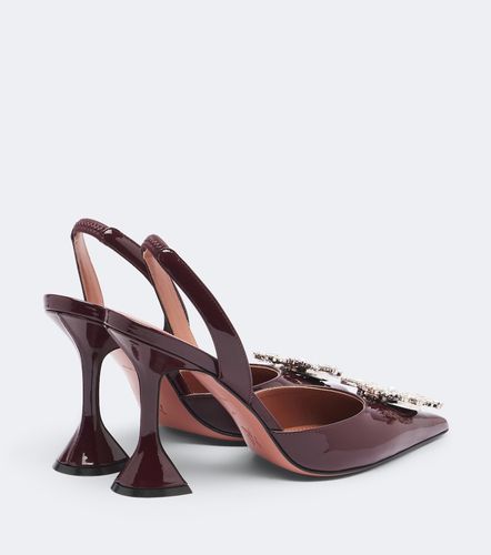 Escarpins slingback Begum en cuir verni - Amina Muaddi - Modalova
