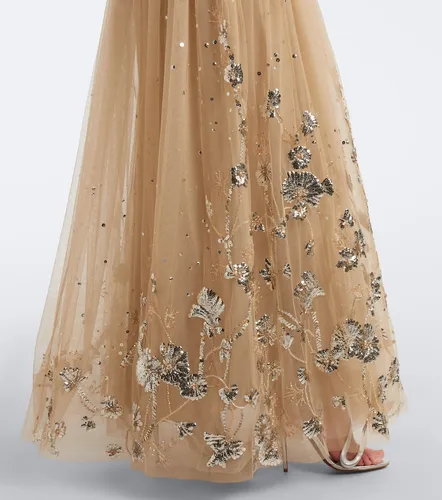 Robe longue bustier à ornements - Georges Hobeika - Modalova