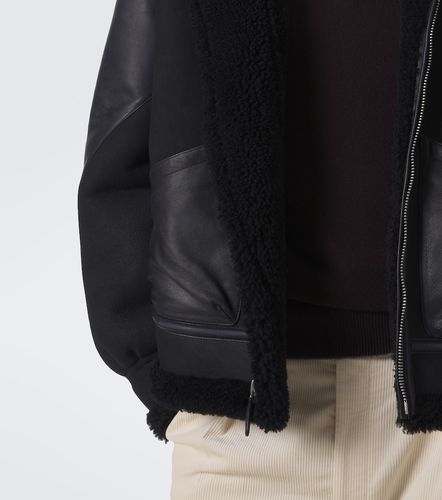 Veste Lutton en cuir et daim - Ralph Lauren Purple Label - Modalova