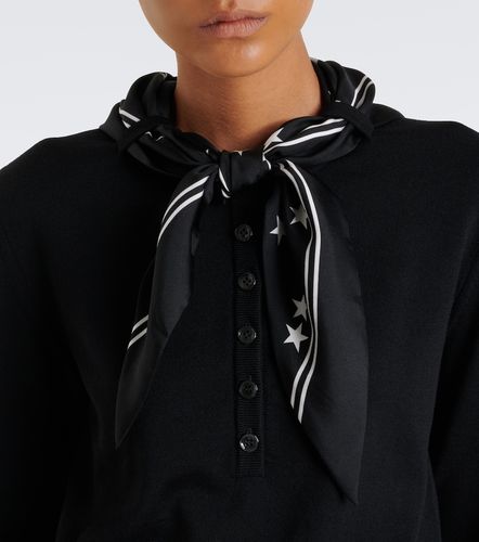 Pull en laine et soie mélangés à foulard - Dolce&Gabbana - Modalova