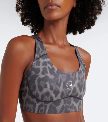 Brassière de sport à motif léopard - Adidas by Stella McCartney - Modalova