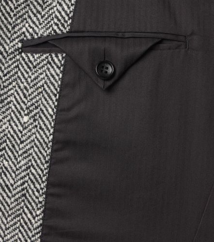 Blazer en laine mélangée à chevrons - Junya Watanabe - Modalova