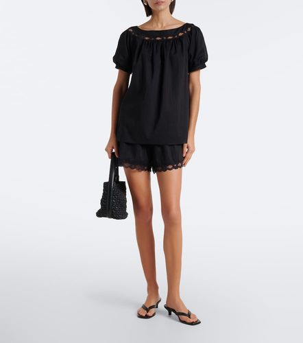 Short Marilyn en coton à dentelle - Posse - Modalova