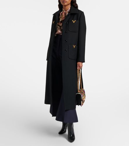 Pantalon évasé en laine et mohair - Valentino Garavani - Modalova