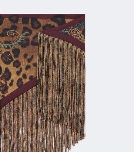 Foulard en soie à motif léopard - Etro - Modalova