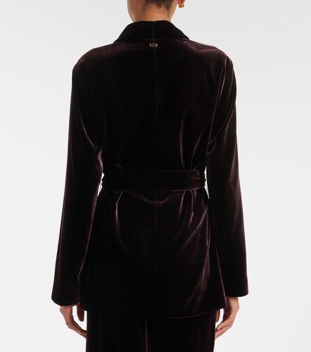 Blazer en velours à ceinture - Agnona - Modalova