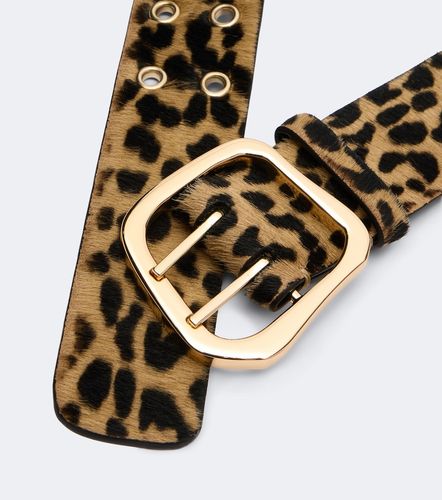 Ceinture Wandile en cuir façon poulain - Amanu - Modalova
