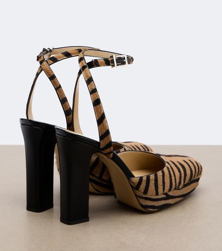 Escarpins à plateau en cuir façon poulain - Fendi - Modalova