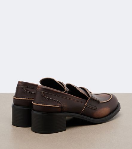 Miu Miu Escarpins Decò en cuir - Miu Miu - Modalova