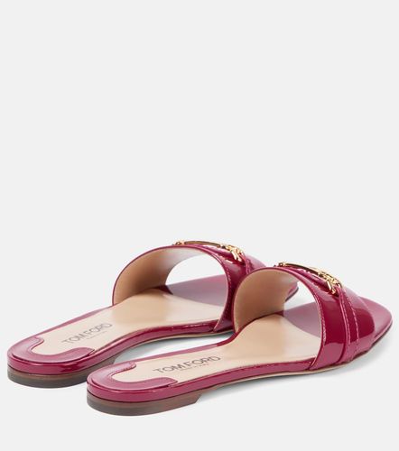 Mules Whitney Stadium T en cuir verni - Tom Ford - Modalova