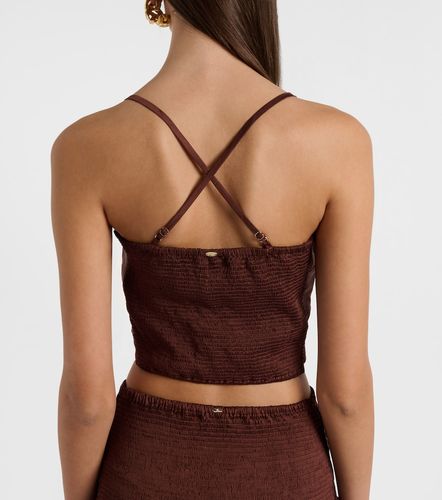 Top raccourci Palmire en satin - Poupette St Barth - Modalova